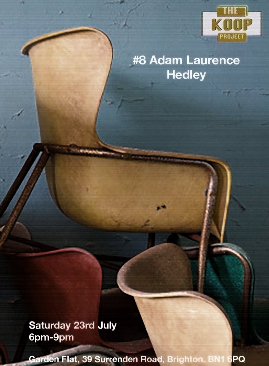 TheKoopProject's tweet image. Modernist, avant gardish, furnitureism, #8.Adam Laurence Hedley opens this Saturday at Koops #brighton #art