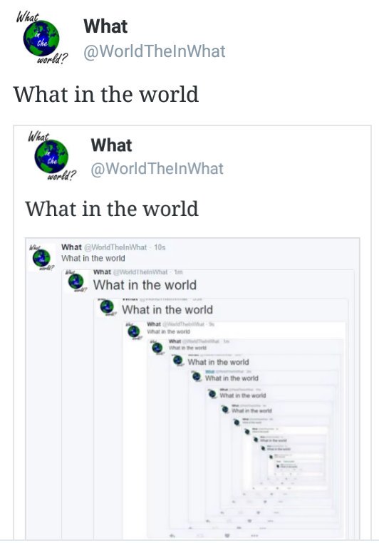 WorldTheInWhat's tweet image. What in the world