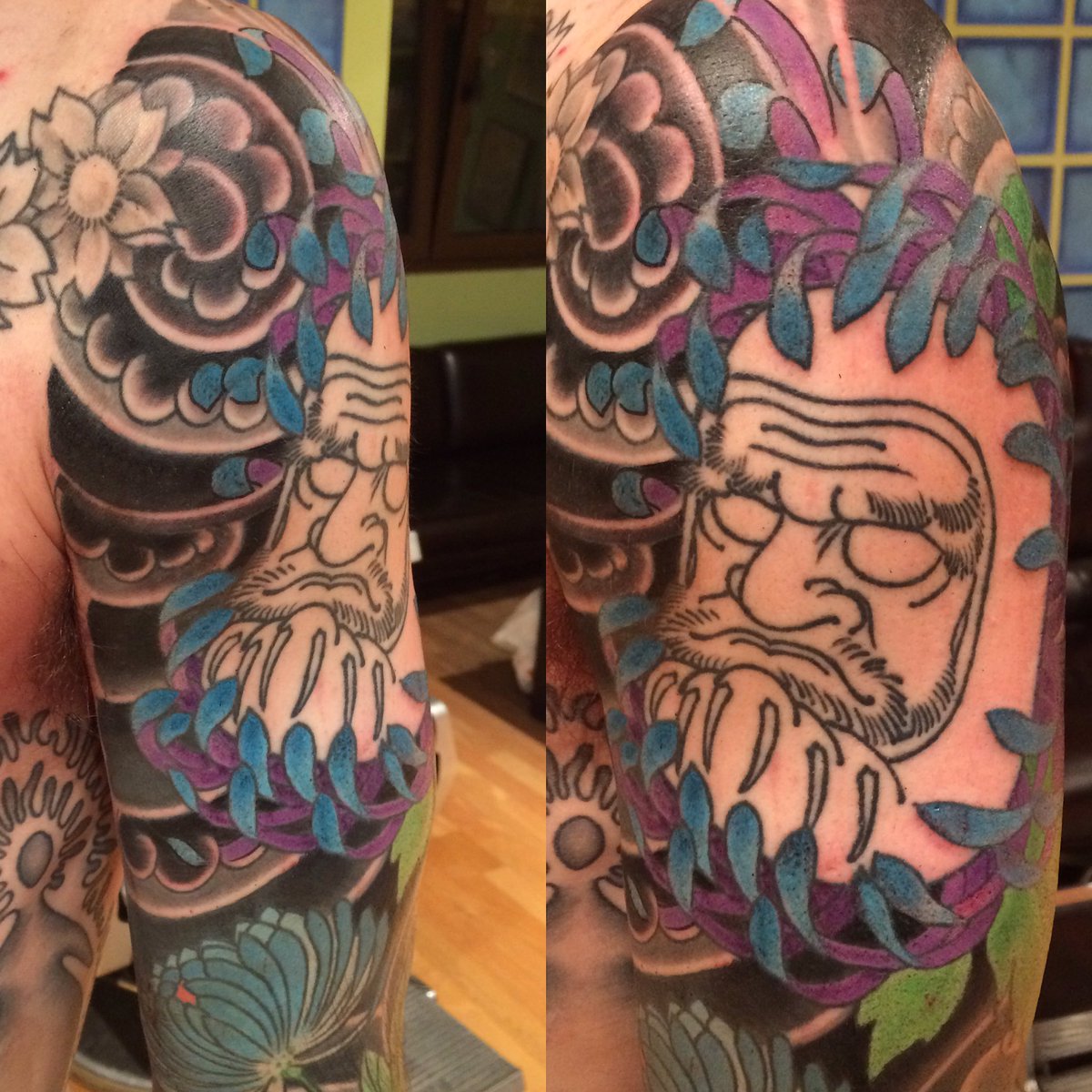 Only_Tat2's tweet photo. Sleeve in progress https://t.co/TRoTlO8rLu