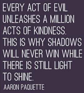 A million acts of Kindness... Shine your light!🌟 #Inspiration #Hope #Kindness #Leadership 💝 Jody #ShowoffByDesign