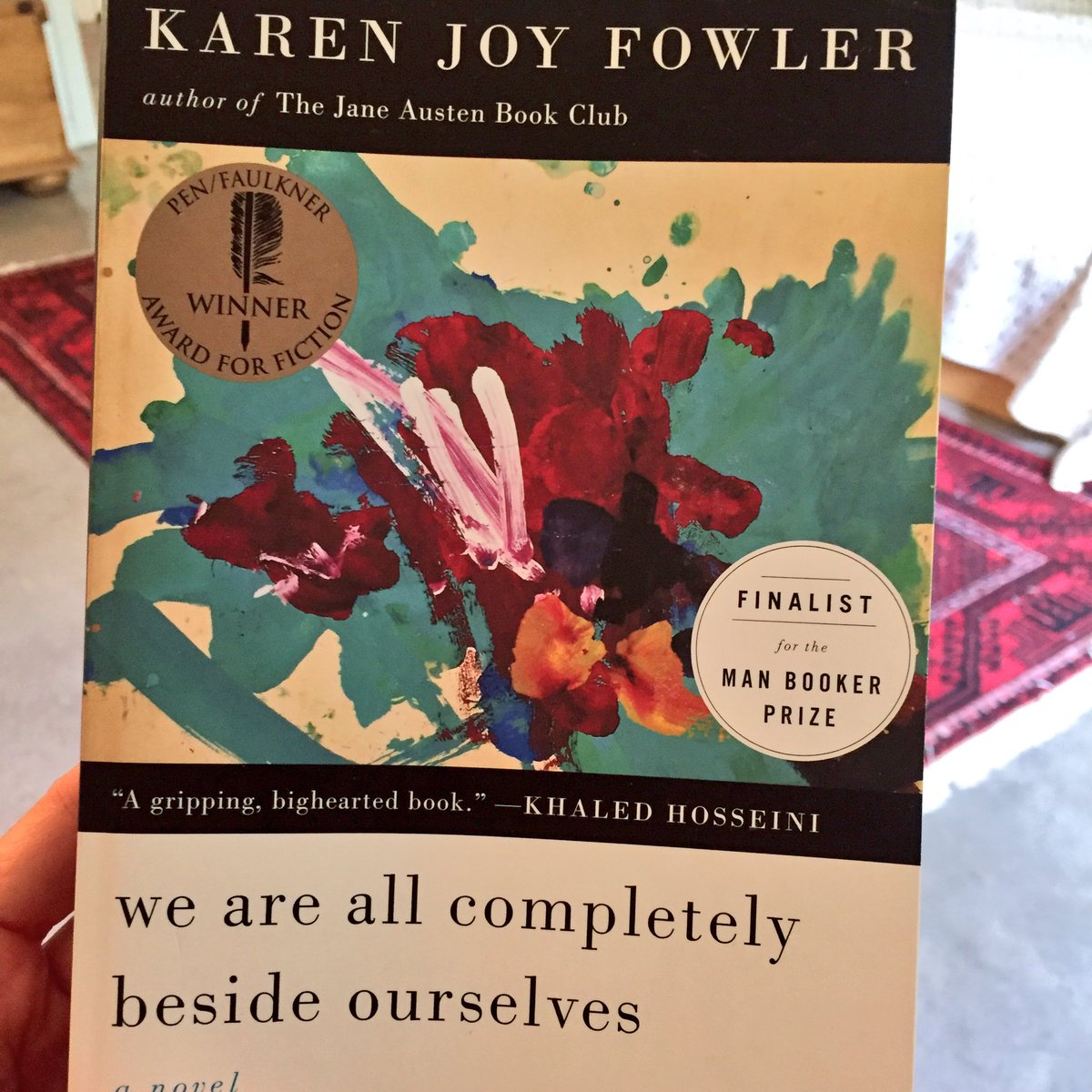 This amazing book is now soggy with tears. Wow. Just. Wow. #KarenJoyFowler