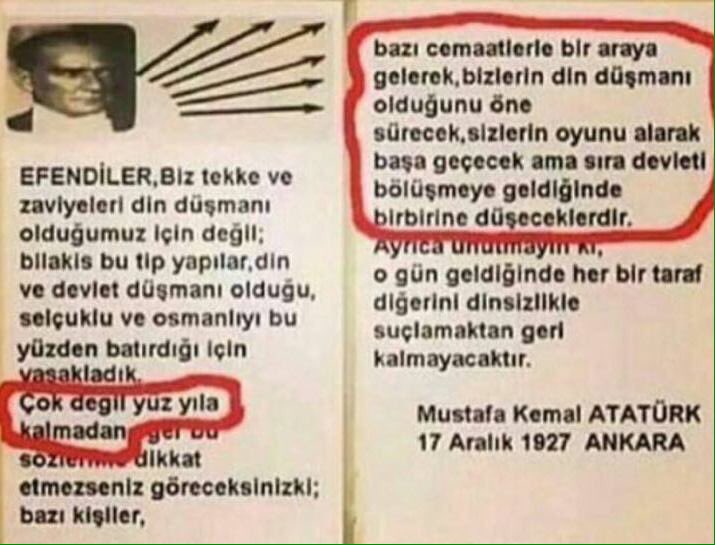 Yıl 1927 ! Bunu unutma !