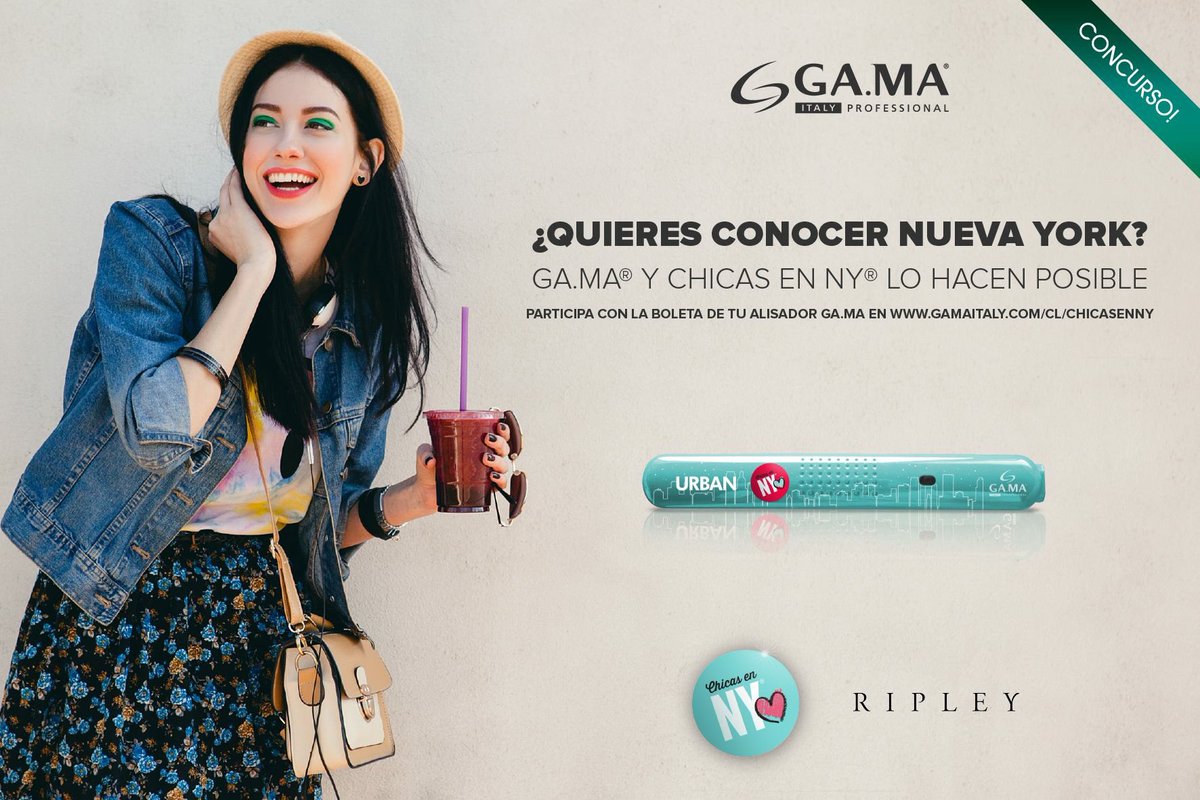 GAMA_Chile's tweet image. Por la compra de un alisador GA.MA en Ripley participa x un viaje a #NuevaYork 🗽 ingresa a👉gamaitaly.com/cl/chicasenny