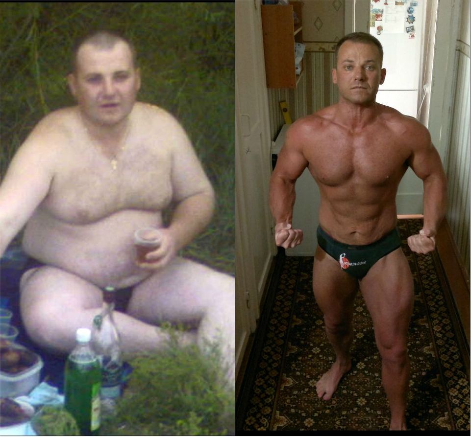 Голодание мышц. Голодание и мышцы. Похудение мужчины. Трансформация тела. Килограмм подкожного жира.