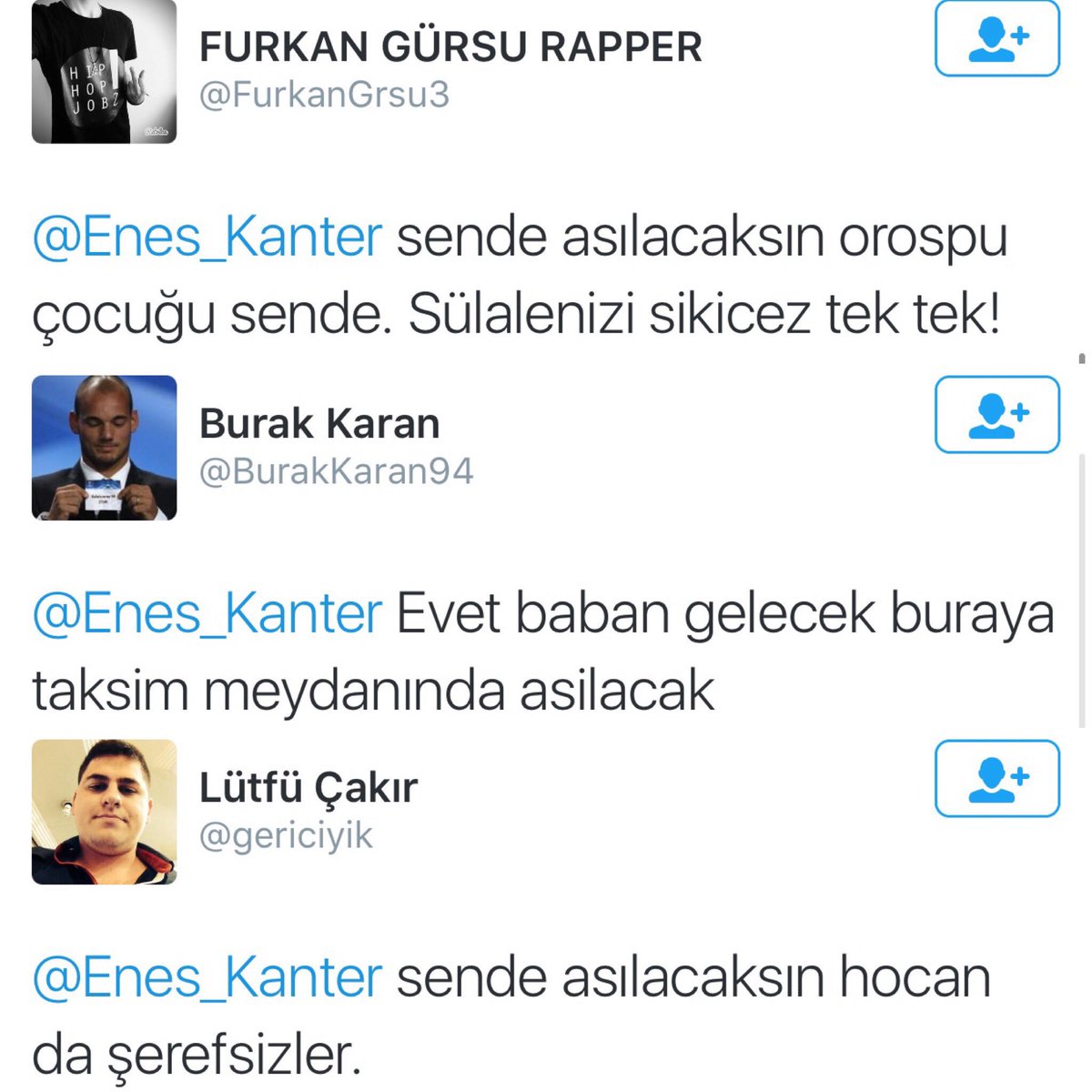 EnesFreedom's tweet photo. Son bir kaç gündür aldığım sadece bazı Ölüm Tehditleri.!
Allah hepinizi ıslah eylesin. https://t.co/a0mnYaEQGA