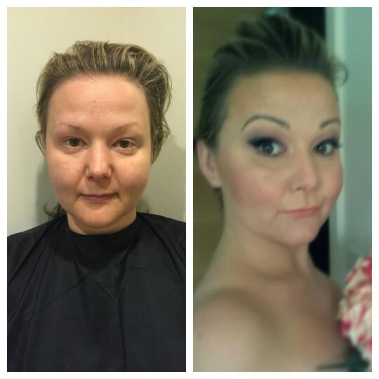 Before and after pic of my gorgeous client #makeover #beforeandafter