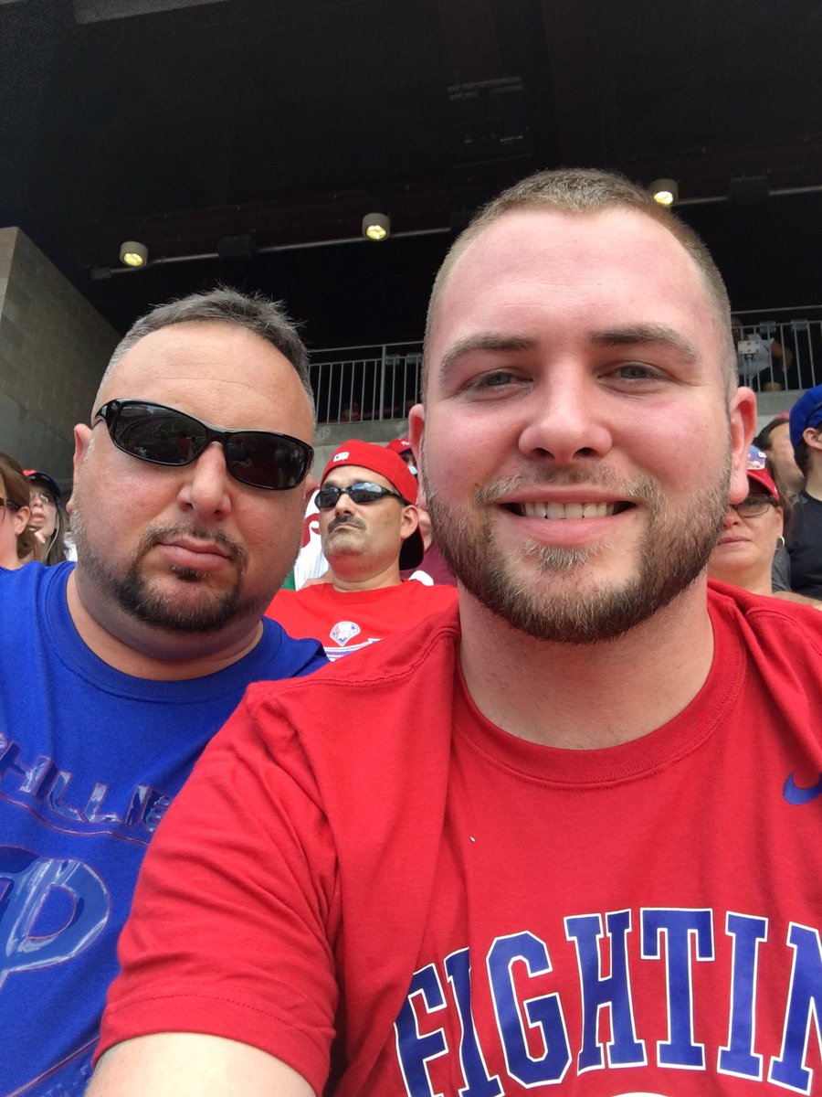 drzitopaw's tweet photo. Baseball Selfie #hmpsummerselfie Dave and Jeff at Phillies vs Mets. https://t.co/TeJVHZq7SF