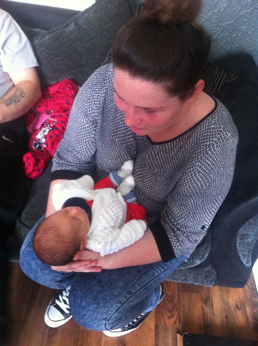 Meeting my nephew for the first time #BabyLachlan