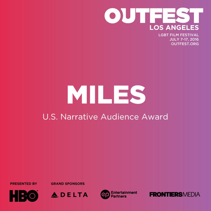 Outfest's tweet photo. And, the #OutfestLA Audience Award for Best Narrative Feature goes to... https://t.co/rnm09X6mHZ