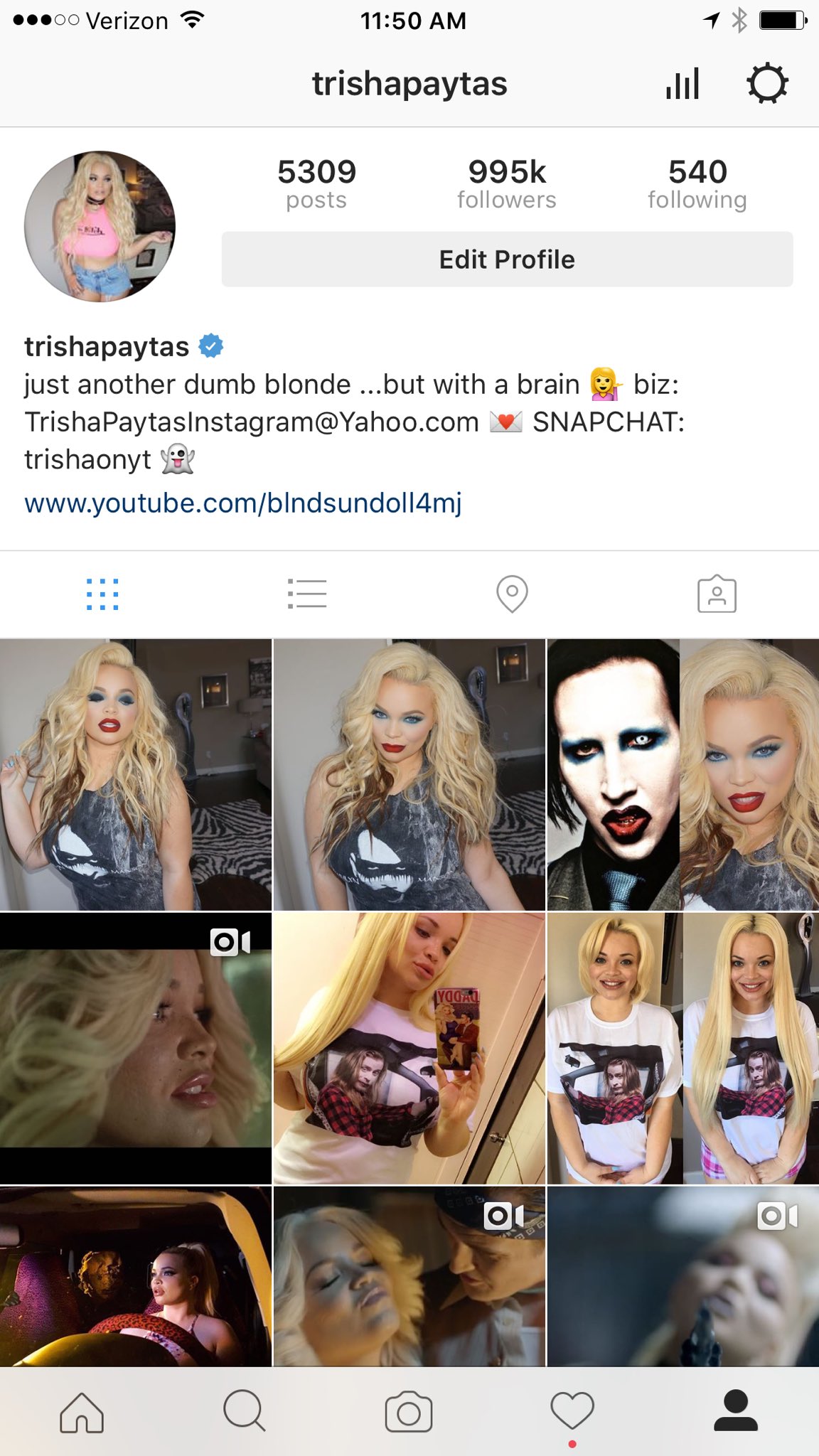 Instagram trisha paytas