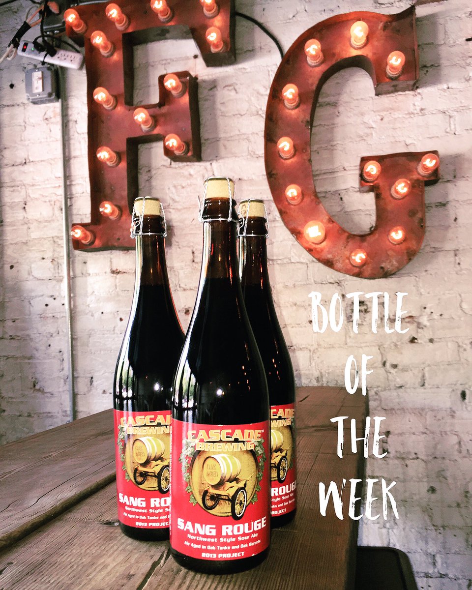 FoolsGoldNYC's tweet photo. New Bottle of the Week Alert!! @cascadebrewing-Sang Rouge. Have a sample or take the whole bottle 😃 #beerme #giddyup https://t.co/4MVgDDO1JB