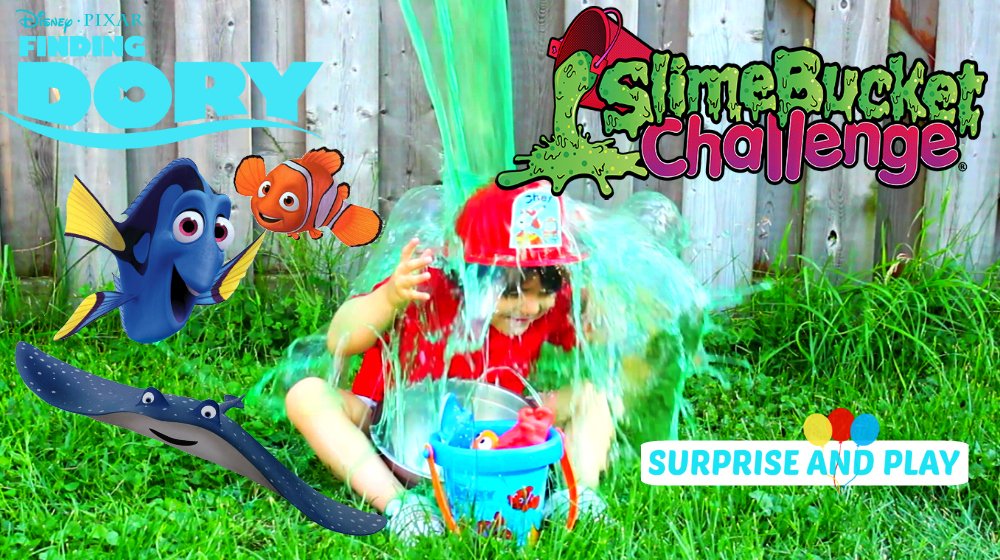 Slime Bucket Challenge with Finding Dory Bath Toys! #FindingDory #Kids #Toys #YouTube youtu.be/QYYJUezDv9M