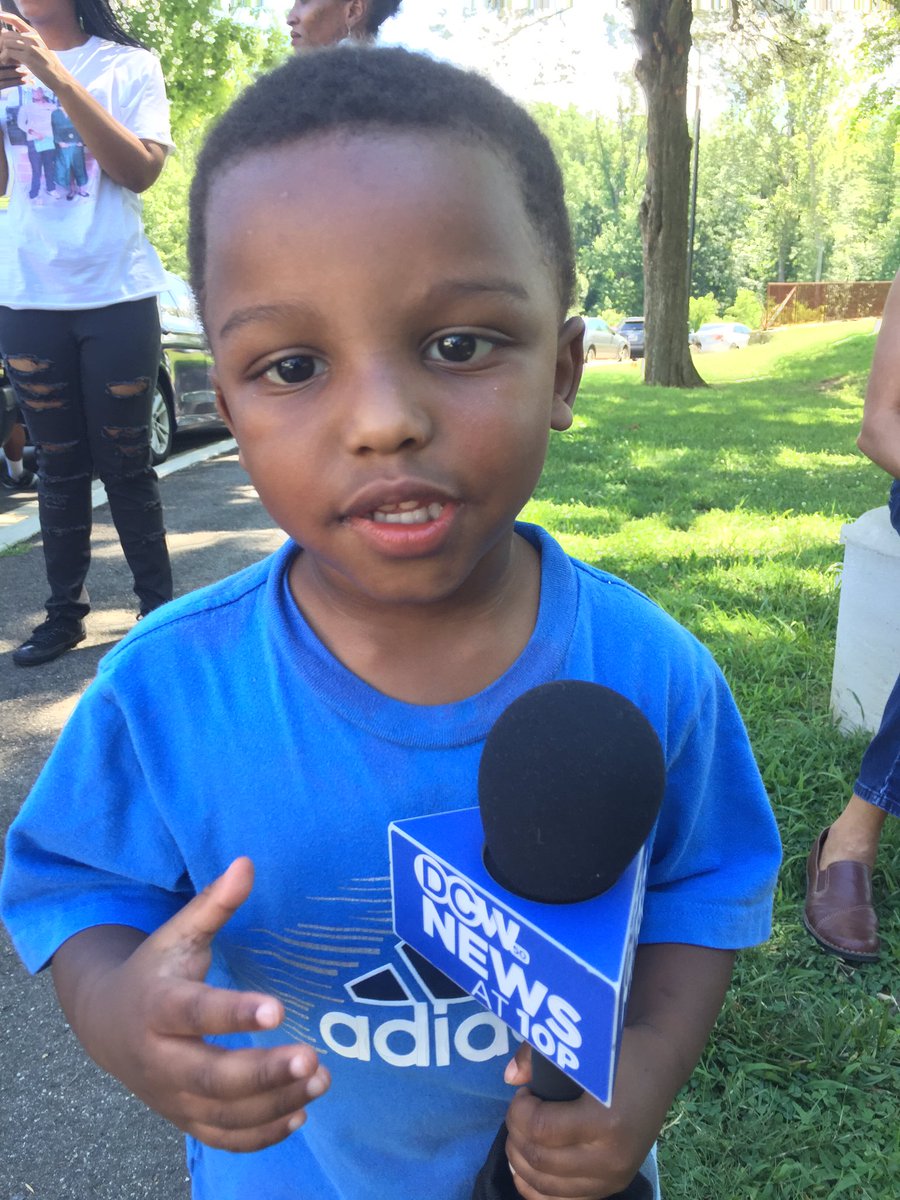 JasNorwood's tweet photo. This cute little guy's a natural ☺️ #reporterinthemaking #dcwunfiltered https://t.co/KGaamyTp49
