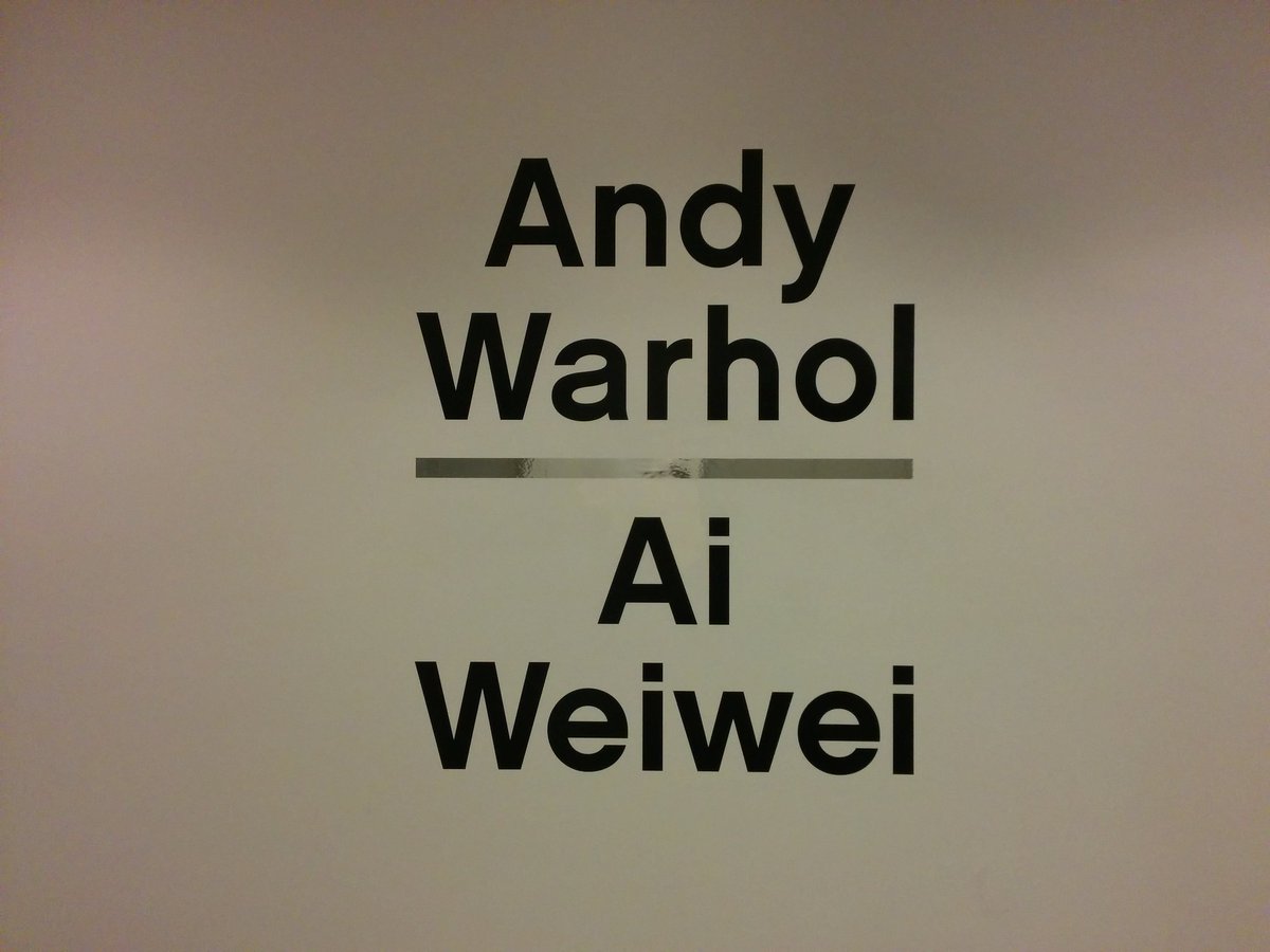 Bee_CheeMo's tweet image. 在 #Pittsburgh 訪 #AndyWarhol 博物館 偶遇 @aiww