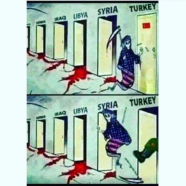 Arapça Sayfalarda paylaşılan karikatür