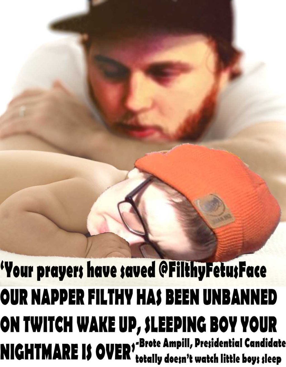 brote2020's tweet photo. Be assured @FilthyFetusFace Mr. @BroTeamPill was watching over you during your restless slumber. He prayed over you. https://t.co/guDKvunLyf