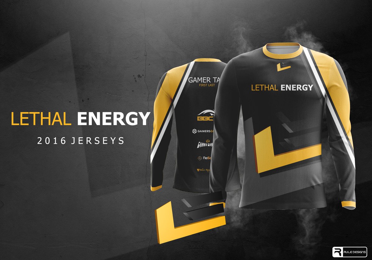 JoeRule_'s tweet image. 2016 Jersey Design for @LethalEnergy RT/Likes appreciated! TY!