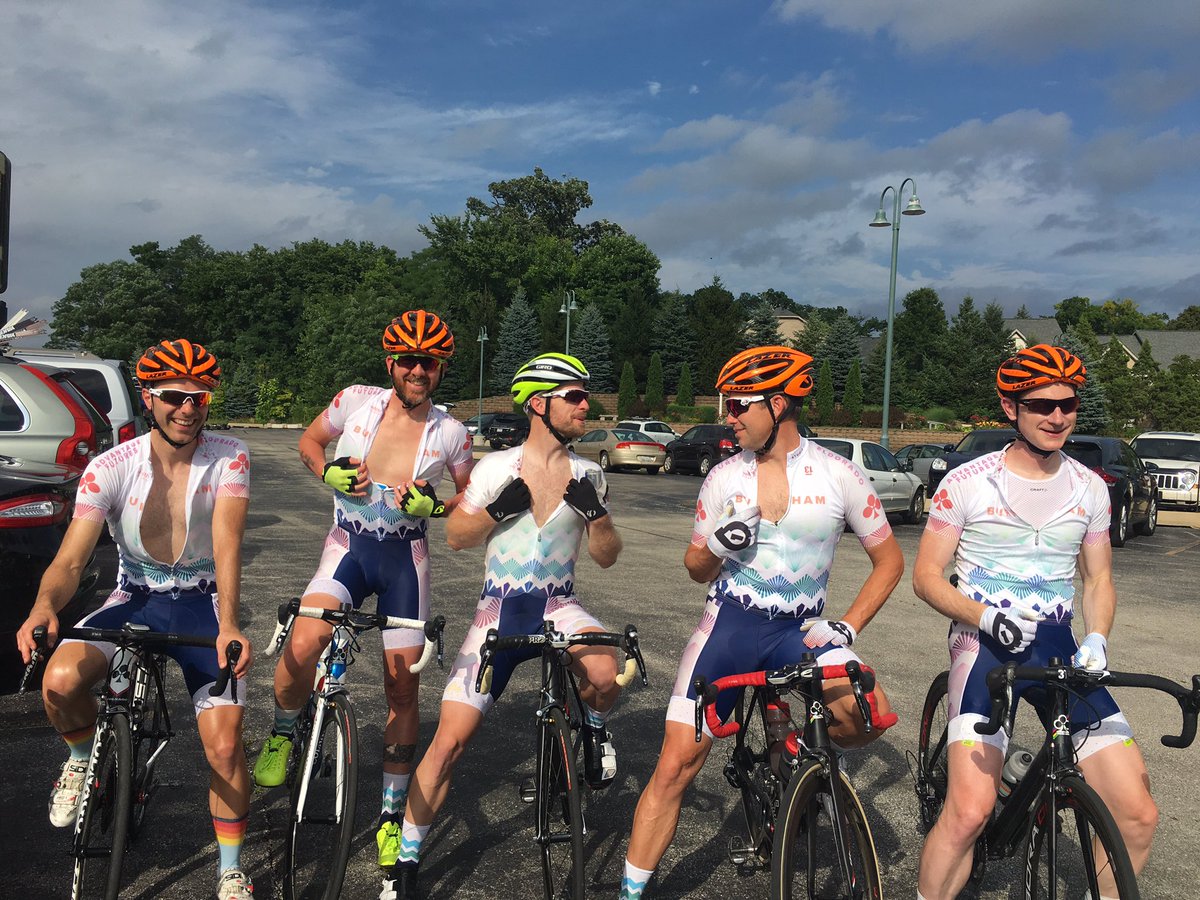 burnhamracing's tweet photo. It's a warm one @ILCycling @PrairieStateCyc Willow Spring State Road Race, but we're ready. #IntelliCup #alwaysbare https://t.co/H8UyLuSILb