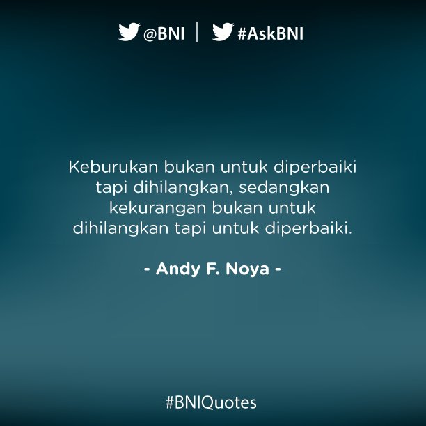 Instropeksi diri adl melihat ke dlm diri, bukan berarti bersikap menghakimi/menyalahkan diri sendiri #BNIQuotes
