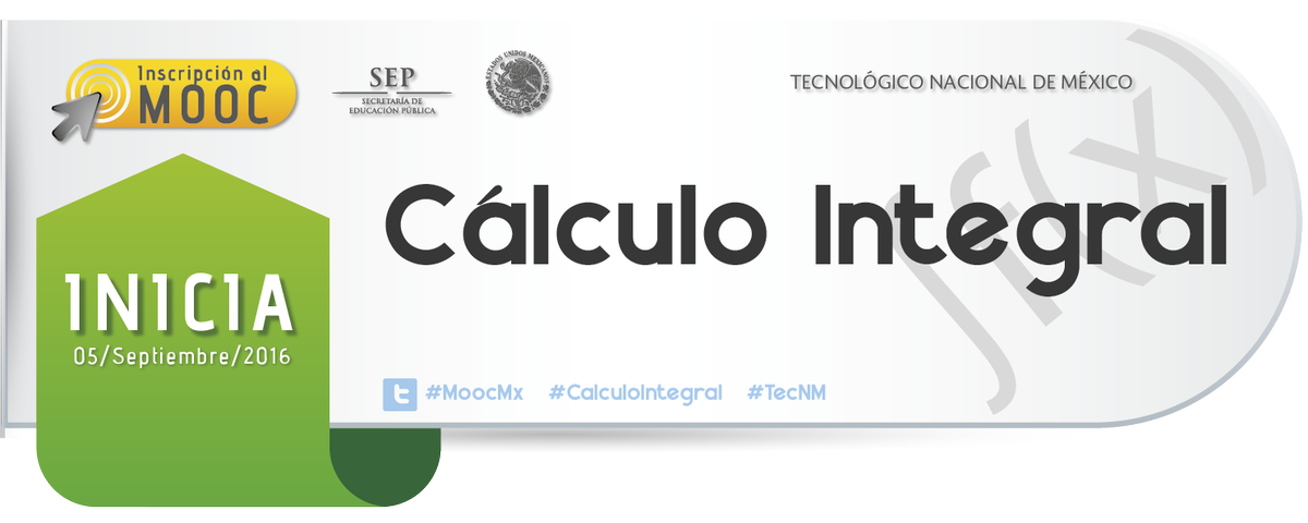 Omarillion's tweet photo. es momento de agendar el  #MOOC de #CálculoIntegral que acompañe tu semestre en el #TecNM @moocintegralmx @EgresaTec https://t.co/4nKRbM2xzi
