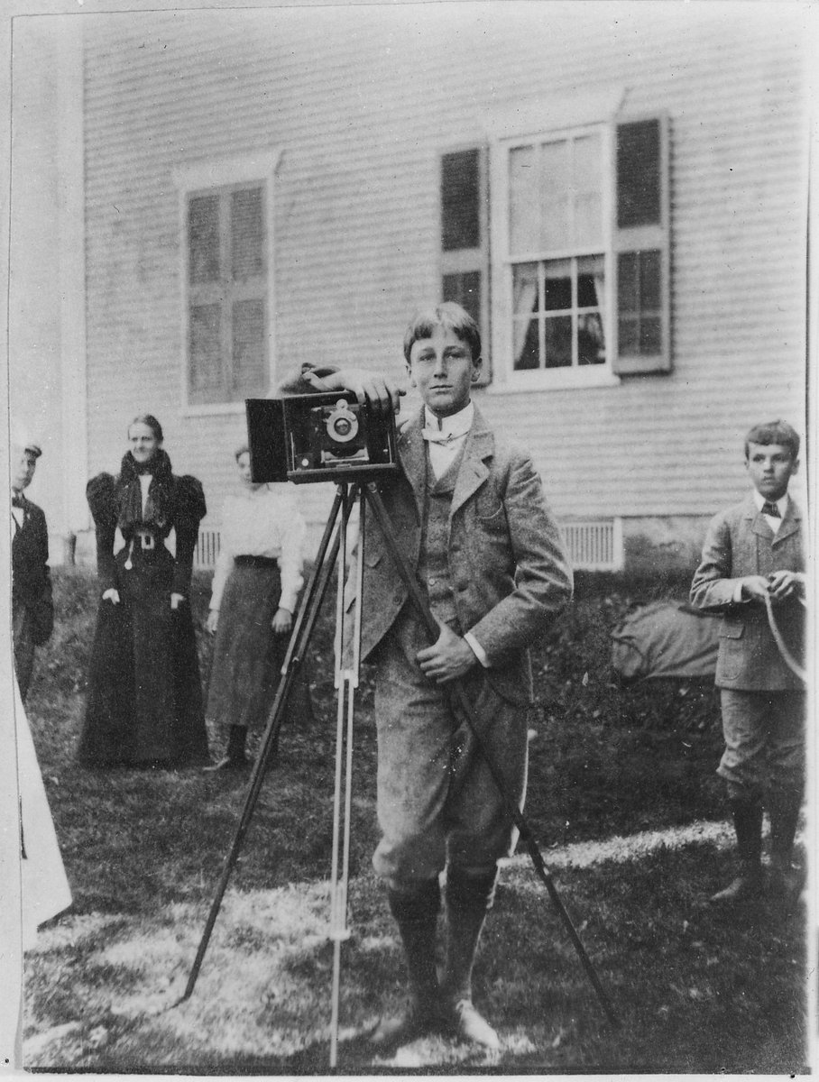 A 15-year-old Franklin D. Roosevelt, Fairhaven, MA, 1897. Photo by National Archives and Records Administration.