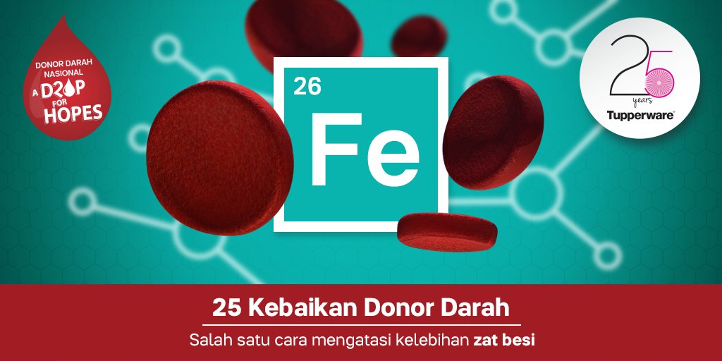 tupperwareID's tweet photo. Risiko kelebihan zat besi dapat diatasi dengan donor darah. Tuppy Lovers, yuk ikuti kegiatan #DonorDarahTupperware! https://t.co/HEANzRLpRD