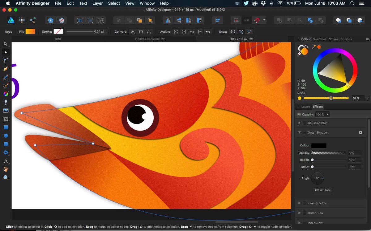 monezz's tweet photo. Indonesian Fish on progress. #affinitydesigner #vector #fishvector https://t.co/jrKemROpbi