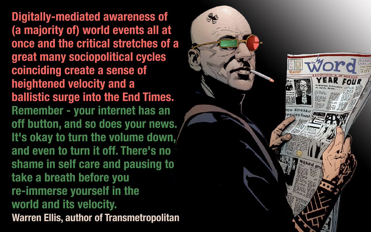 occupyingelaine's tweet photo. Remember, your internet has an off button. From @warrenellis' #OrbitalOperations #60Minutes https://t.co/yvi8mo1Ceu