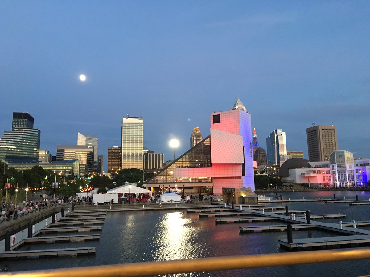 The view of The Land from the RNC Host Committee Welcome Party! #2016CLE #RNCinCLE