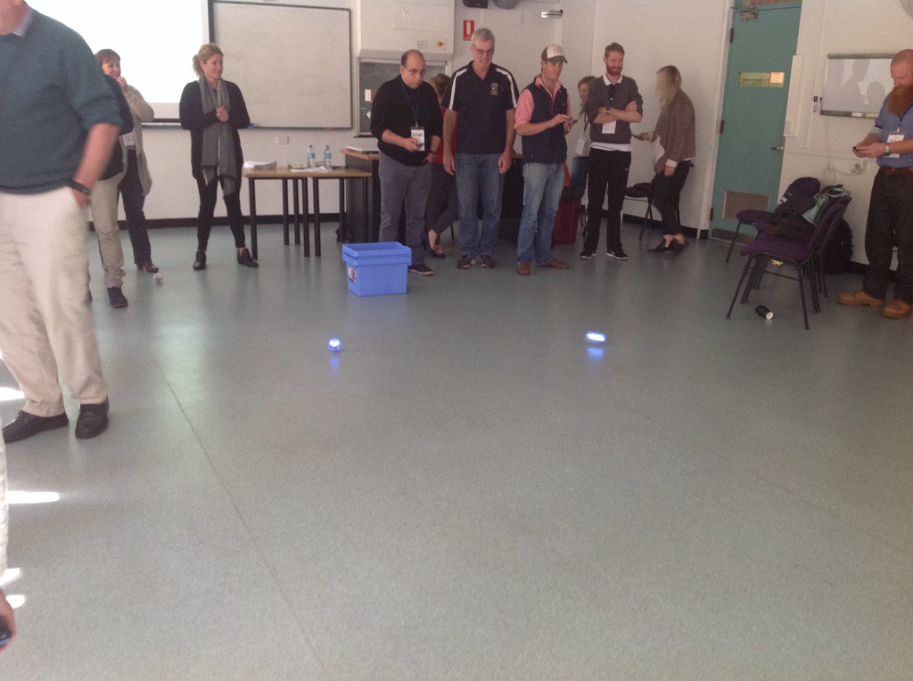 CarmelLT's tweet photo. Racing the spheros - #reframinglearning https://t.co/D45Jln218Q