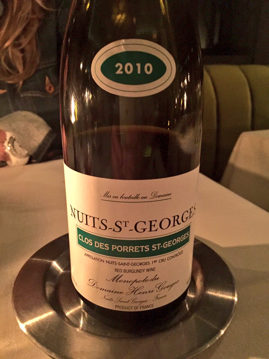 jack_epstein's tweet image. Still thinking of the bar scene at @mapleandash and this wine from #HenriGouges. #Burgundy #GreatWeekend