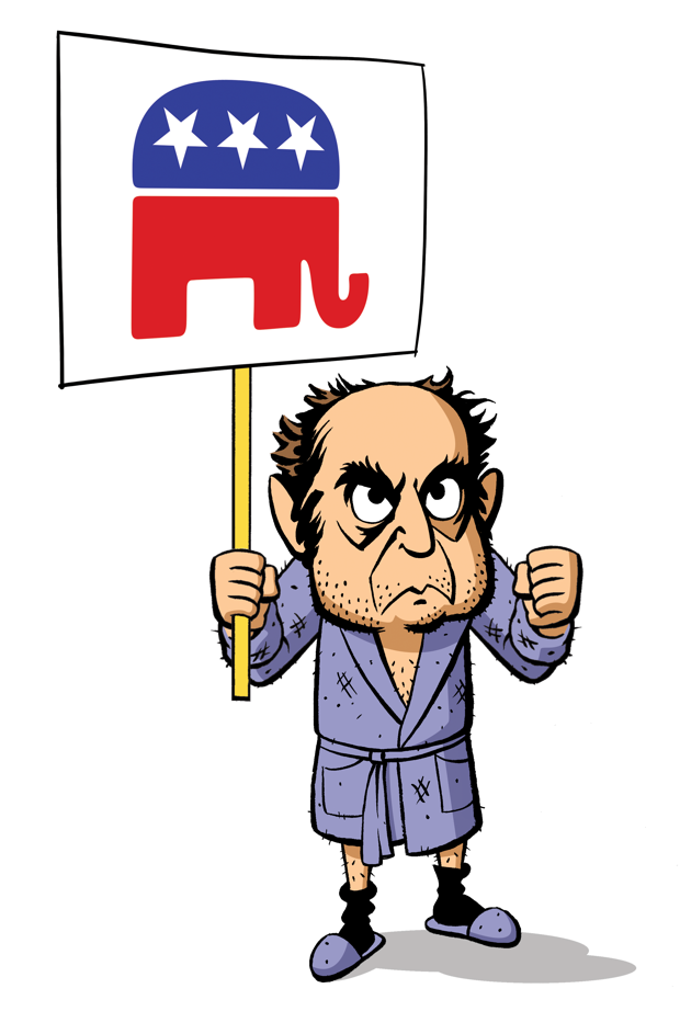 pattonoswalt's tweet photo. #RNC tomorrow! Here's their "Spirit of Cleveland" mascot,"Pekar", the Bitter Cartoonist! (Thanks Jack Pollock). https://t.co/B16Ye7pQaQ