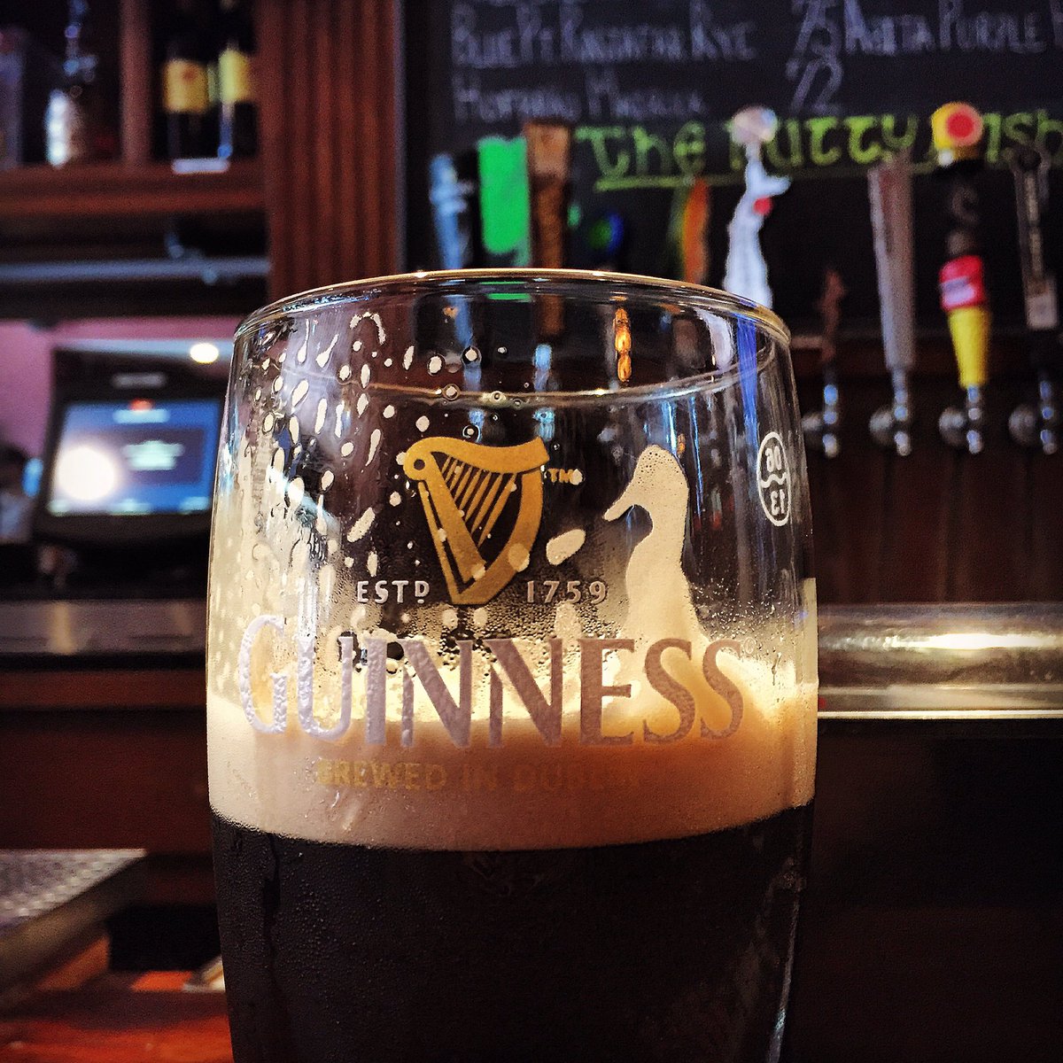 cathalquinn1's tweet photo. "Quality Check" in progress here @GuinnessUS #Guinnessrep https://t.co/KzXtVBkeBY