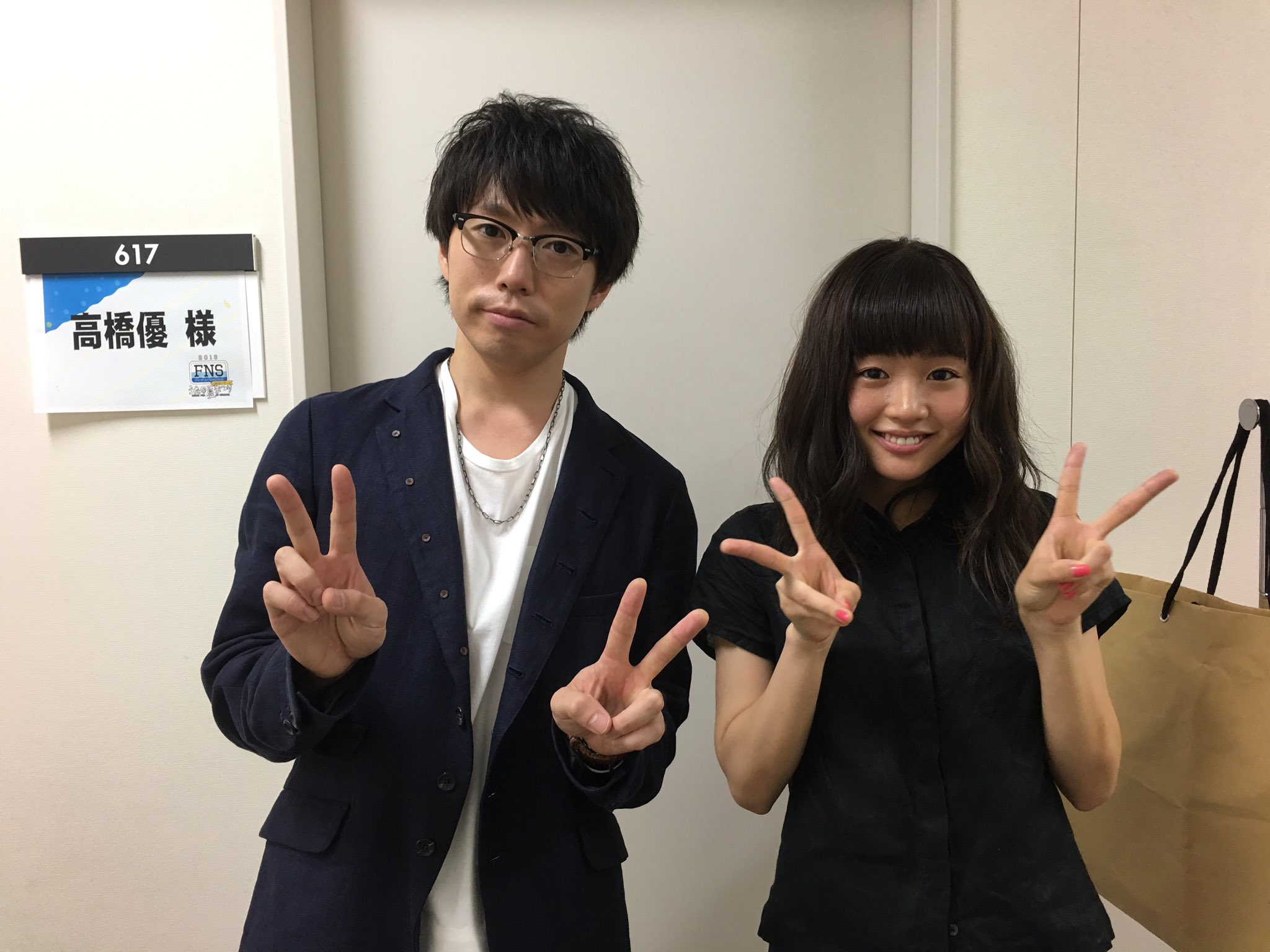 高橋優 またまた自分の楽屋までわざわざご挨拶にきてくれたのはこの人 会うたびポジティブオーラを強く放つようになっている気がする 尊敬します 出てくれるぞー秋田フェス Fnsうたの夏まつり 藤原さくら Acmf T Co Ymwilrwjrw