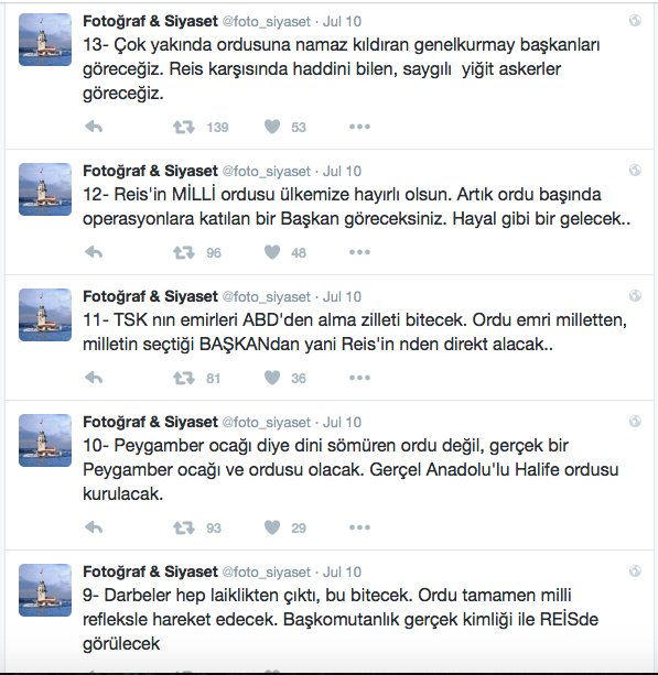 yagizefe's tweet photo. CB sözcüsü İbrahim kalın ve AKP li üst düzey kişilerin takip ettiği bu hesap 10 temmuzda darbe ve amacını yazmış. https://t.co/BQiNP0sk3v