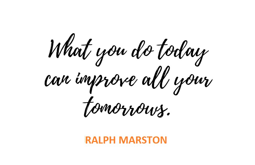playkbc_'s tweet photo. #mondaymotivation " What you do today can improve all your tomorrows."  #quote https://t.co/aagur6yhQv
