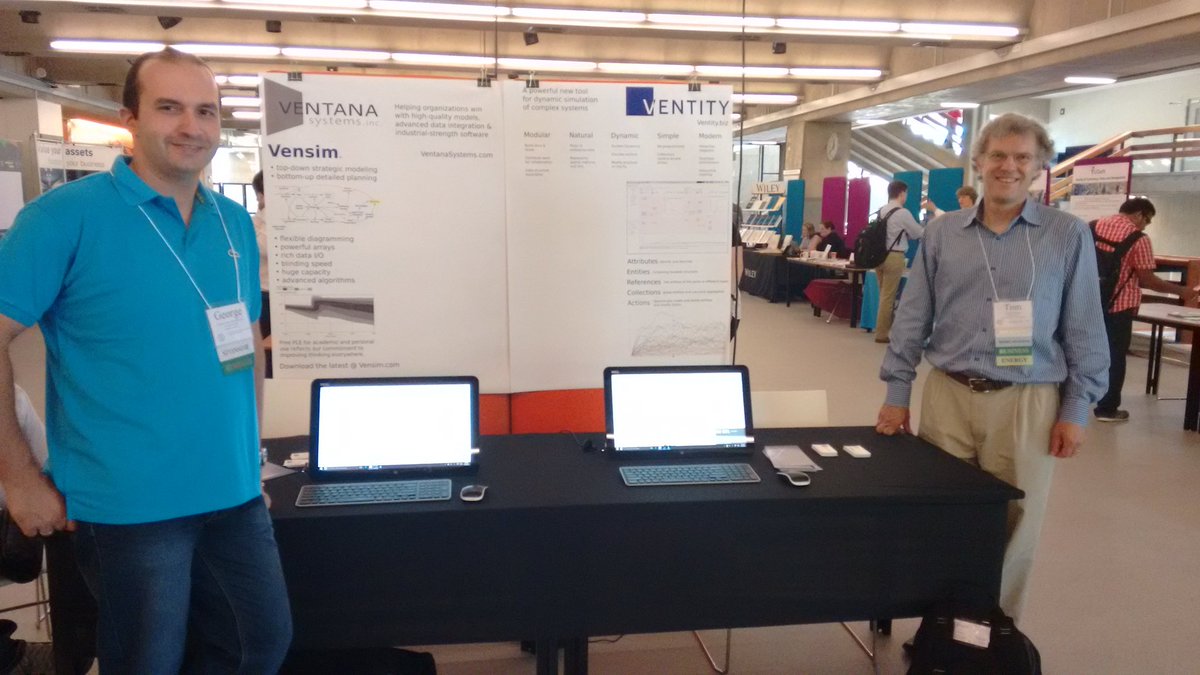 gkal79's tweet photo. Tom Fiddaman at Ventana's booth #ISDC16 #ventana #vensim #ventity https://t.co/gZt2FHYnAE