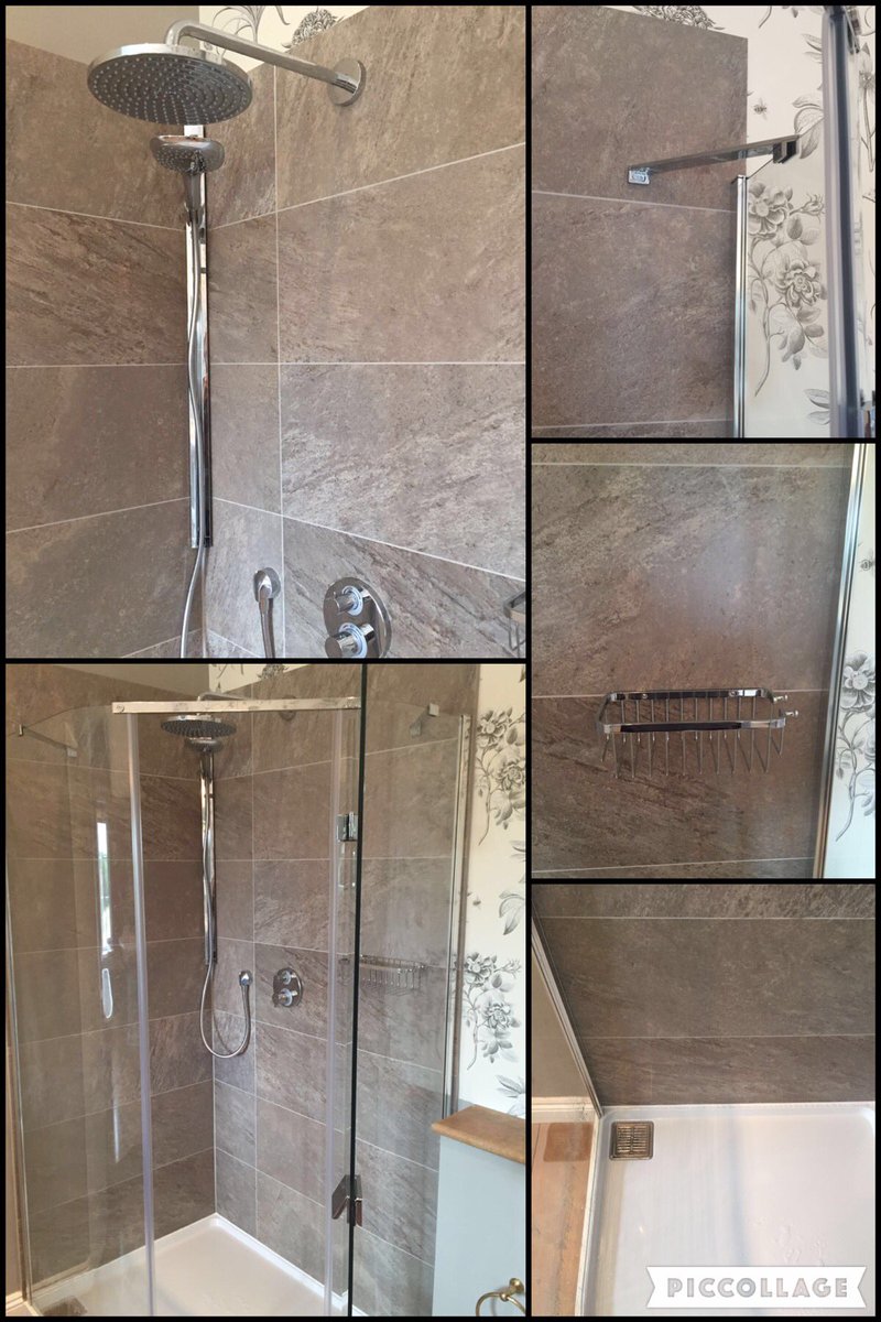 New shower area created in an existing bathroom #renovation #design