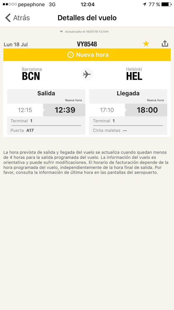 JessJey's tweet photo. He dicho puntuales? @vueling #vuelingretrasos Ni con aviones alquilados https://t.co/QrSY0g8yAV