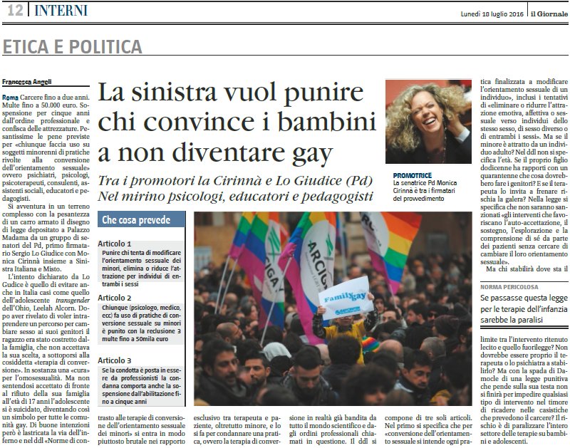 SimoneAlliva's tweet image. Su Il Giornale un articolo a firma Francesca Angeli.
Su Il Giornale un articolo che andrebbe denunciato all'ODG.