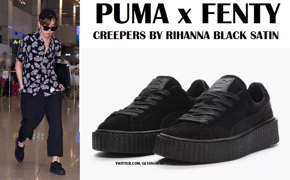 puma creepers noir satin puma creepers noir satin