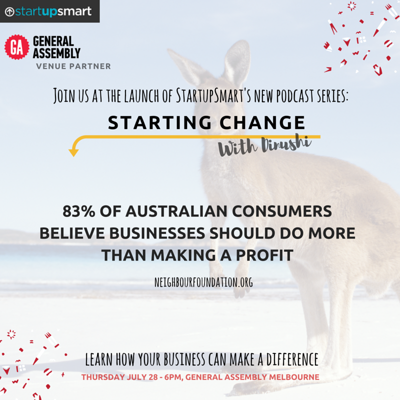 weloveitprod's tweet photo. Join us at the #StartingChange podcast launch with @thankyou_AUS @Pozible &amp; more! Free tix: https://t.co/LUciSVIeXh https://t.co/8fGAfr09dB