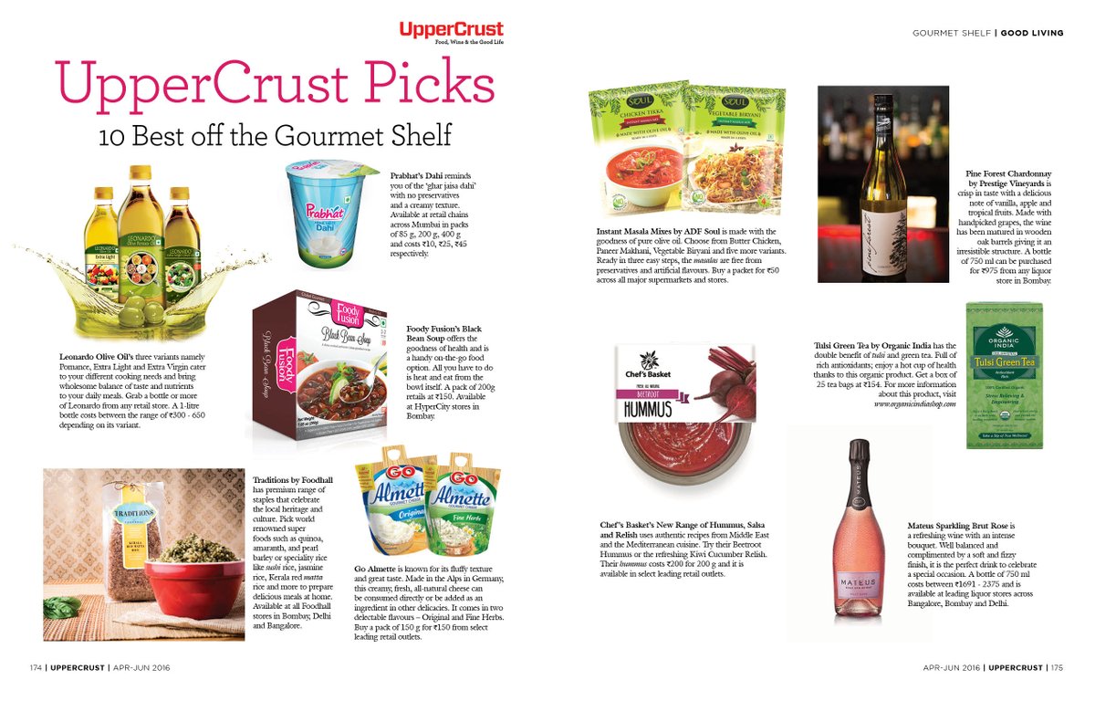 ADF_Soul's tweet photo. Soul Instant Wet Masala features in 10 Best Gourmet Picks by @uppercrustmag https://t.co/qGPwPwpFg2