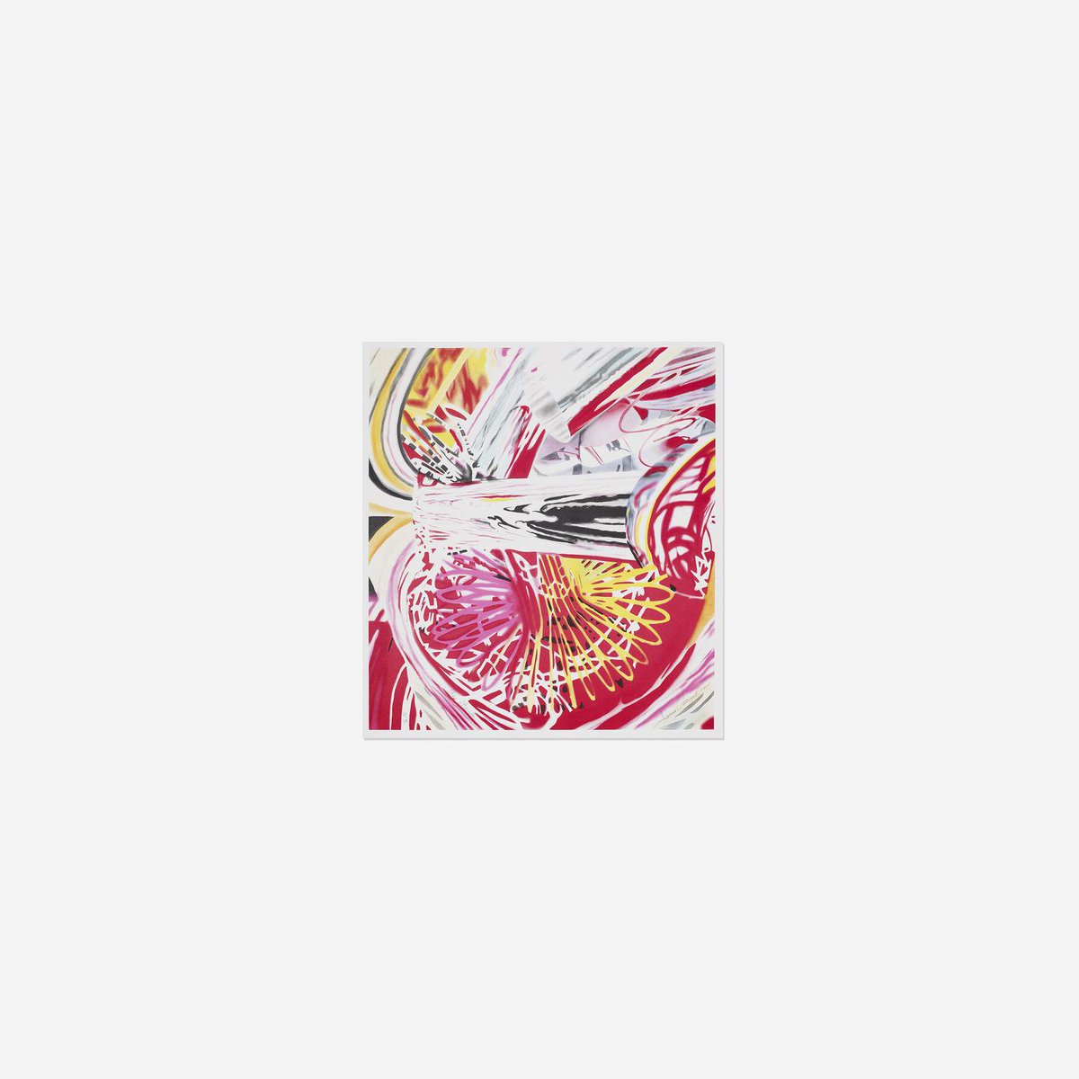rosenquistjames's tweet photo. Fire Fountain, 33×31in, Sold for $2,304 USD #jamesrosenquist https://t.co/2TbCFX8WxP https://t.co/1Mo6arw3G7