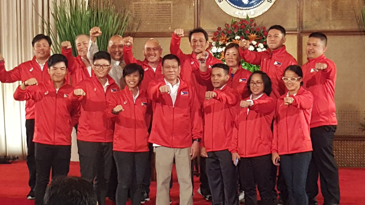 Rappler on Twitter "PresidentDuterte and PH Olympics athletes do the