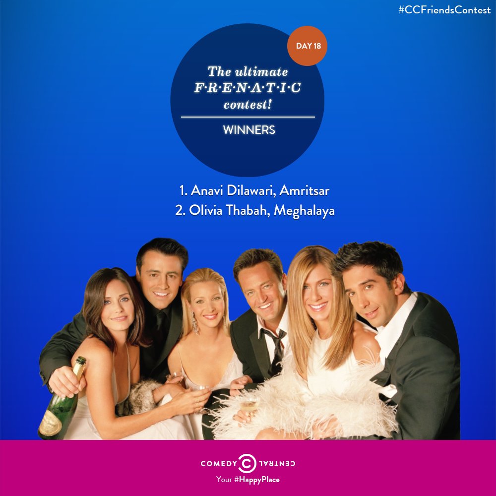 ComedyCentralIn's tweet photo. More lucky FRENATICS are here! Have you enjoyed the #CCFriendsContest https://t.co/eBsgDELOth
