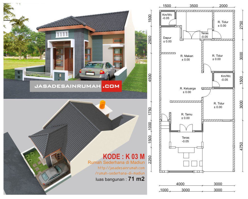 Gambar Jasa Desain Rumah Twitter Contoh Type 70 Karya Https