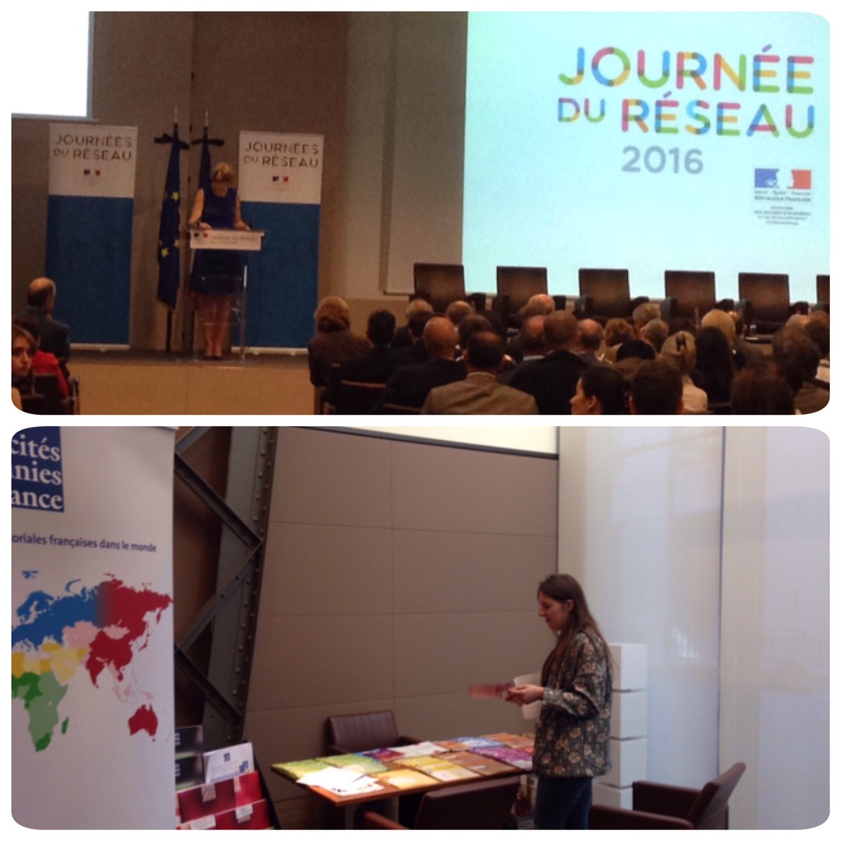 CitesUniesFR's tweet photo. Cités Unies France est présent à la Journée du réseau de coopération et d'action culturelle ! #JDR2016 https://t.co/ylh5jblMam