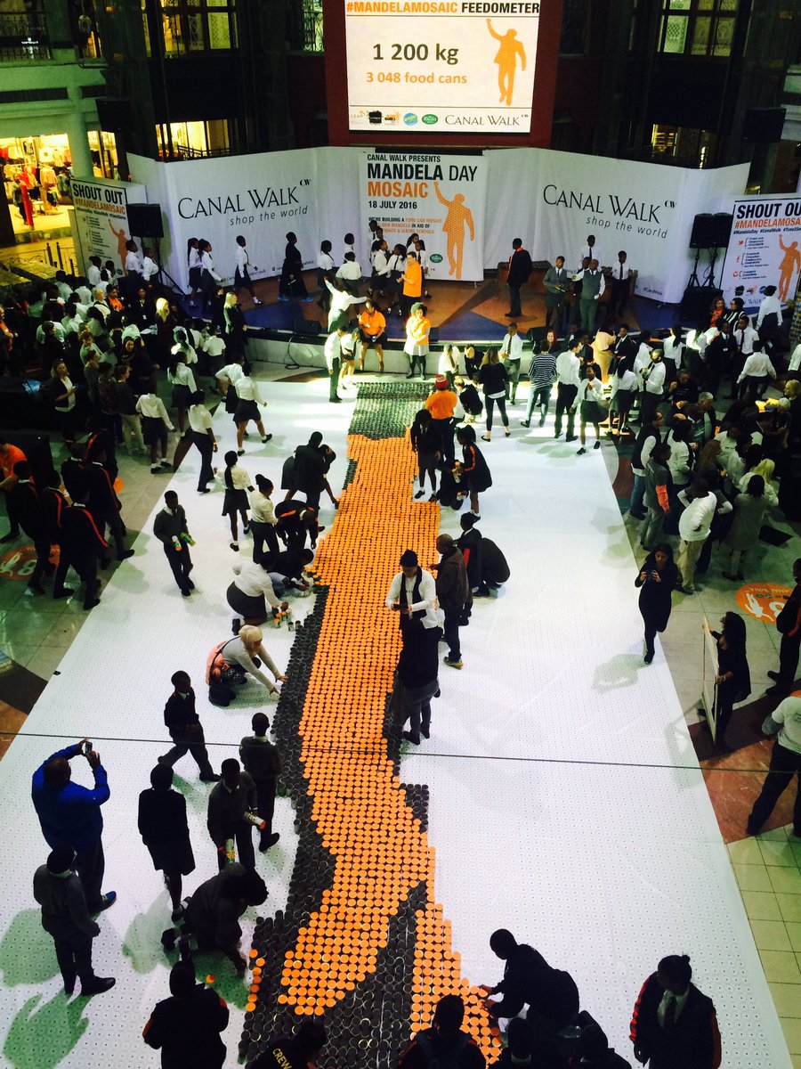 The #MandelaMosaic is coming along <a href="/canal_walk/">Canal Walk</a>. Come join us.