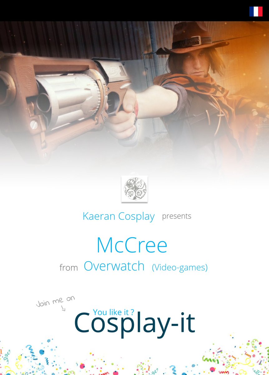 Cosplayit's tweet photo. EXPLORE! 
https://t.co/ljABN3a8C4 
Kaeran #Cosplay presents #McCree 
from #Overwatch
#cosplayit #blizzard https://t.co/H7PdJlqH1i